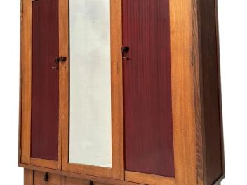 Art Deco Modernist Armoire or Wardrobe by J.J. Zijfers Amsterdam, 1920s